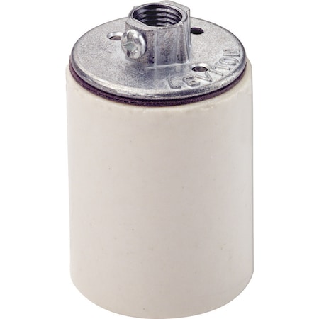 Leviton Leviton Porcelain Incandescent Medium Base Keyless Lampholder 1 pk 10045-000